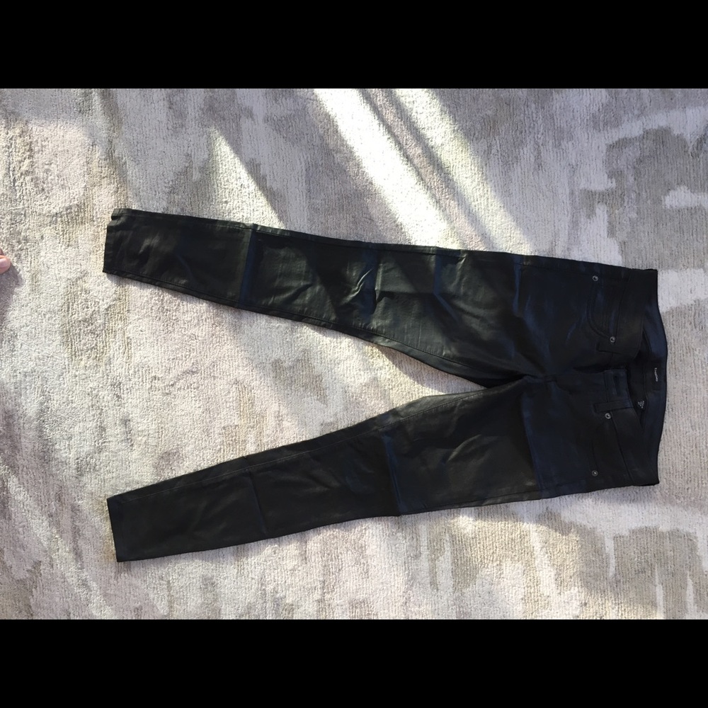 Bebe faux leather skinny jeans