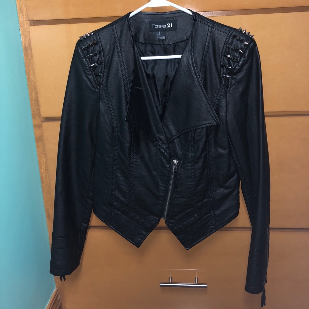 Spike faux leather Jacket