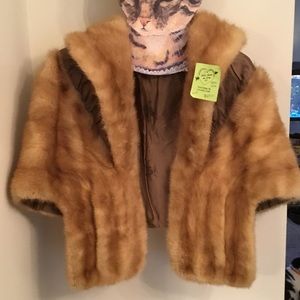 Vintage 1950s mink stole