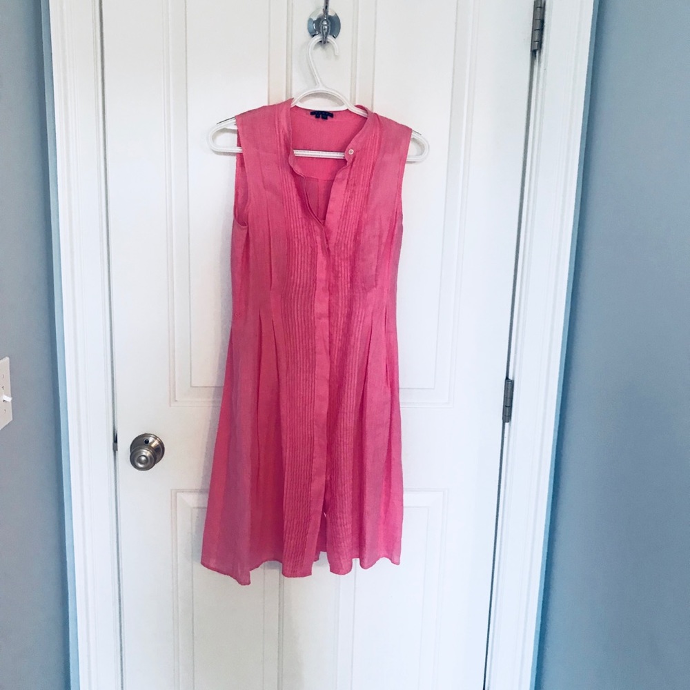 Theory Pink Cotton shirt dress