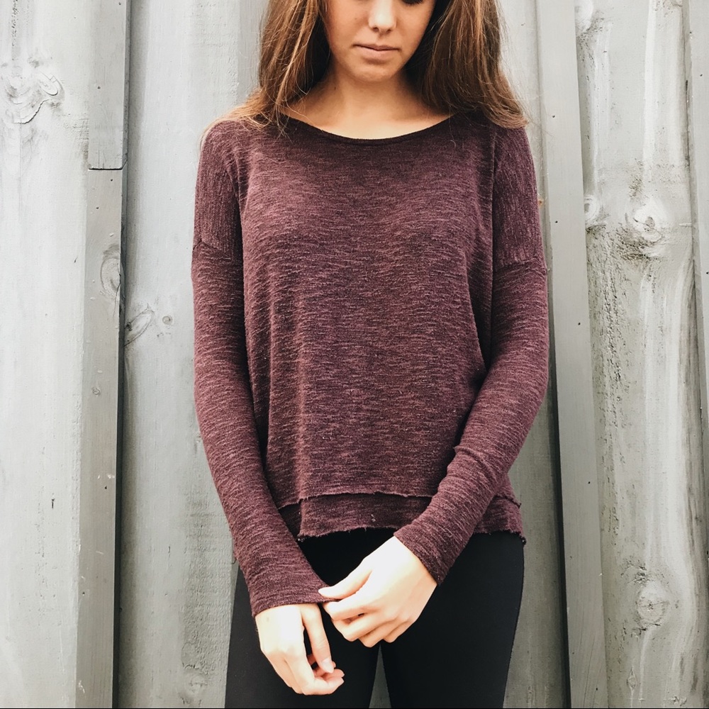 Dark purple American Eagle light sweater