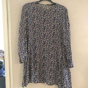 Zara ditsy floral swing dress mini M L 6-8