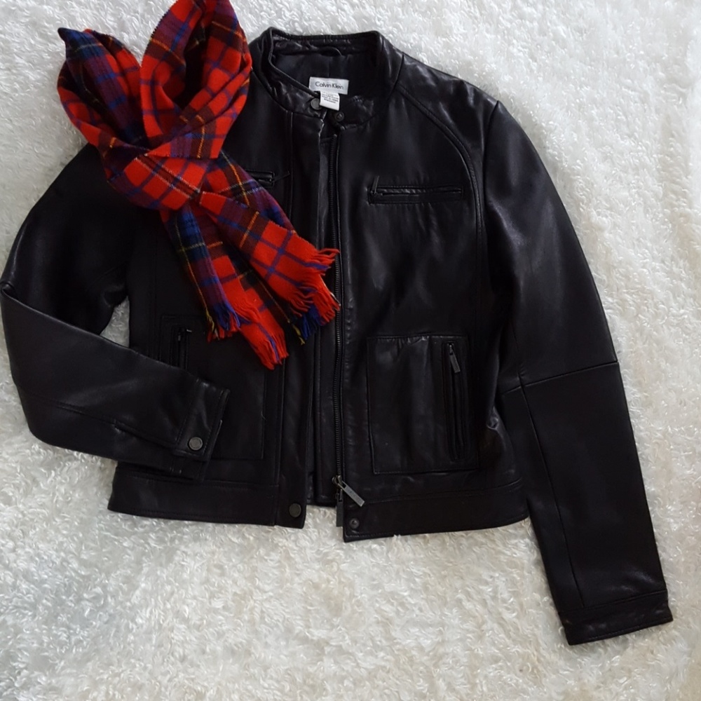 Calvin Klein leather jacket