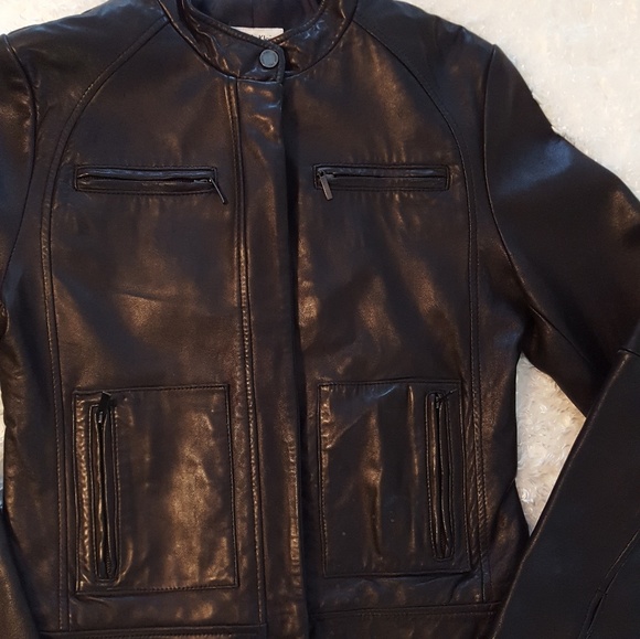 Calvin Klein leather jacket - Picture 3 of 8