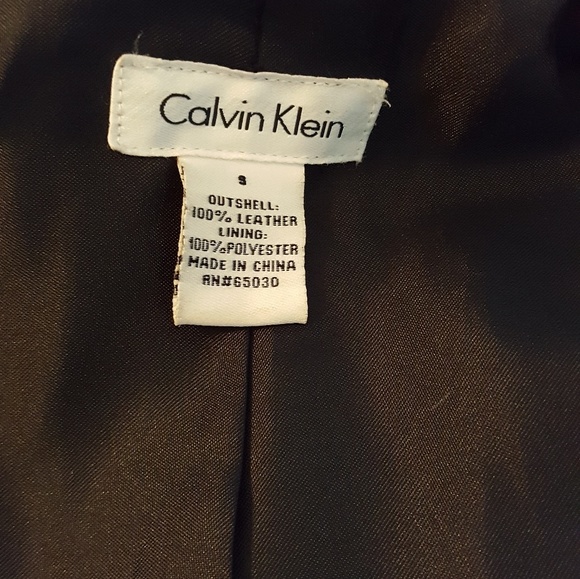 Calvin Klein leather jacket - Picture 6 of 8