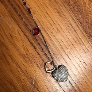 Sworovski Crystal heart necklace