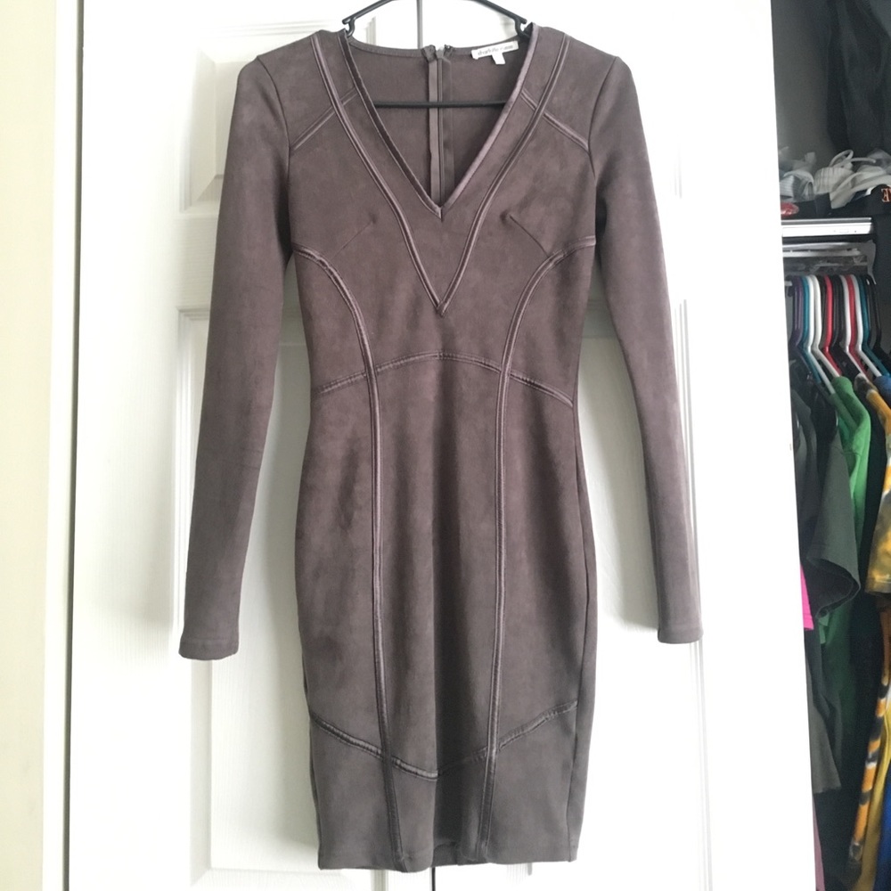Charlotte Russe Suede Bodycon Dress!