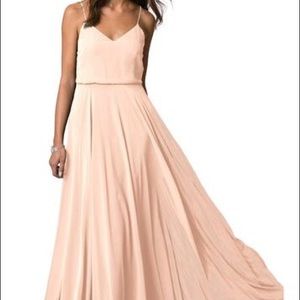 Bhldn Jenny Yoo Inesse Dress blush Sz 4