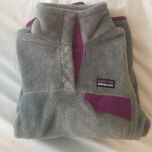 💜 Purple & Grey Patagonia Sweatshirt 💜