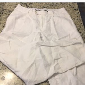 Murano white linen pant