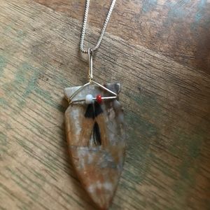 Sterling arrowhead necklace