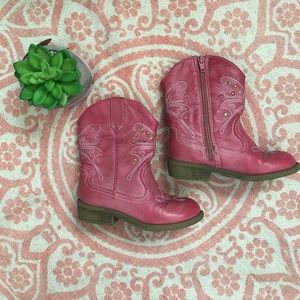 🌸Cute pink cowgirl boots👢🌸