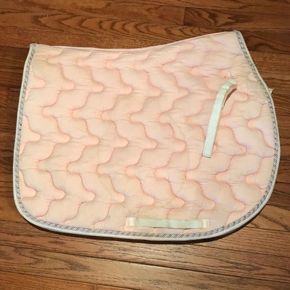 Pastel pink English Saddle pad
