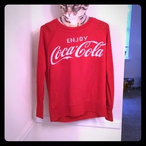 Red novelty coca-cola sweater