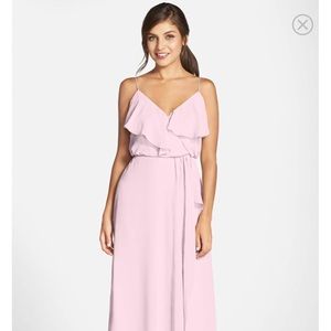 Nouvelle AMSALE Drew Ruffle Front Chiffon Gown