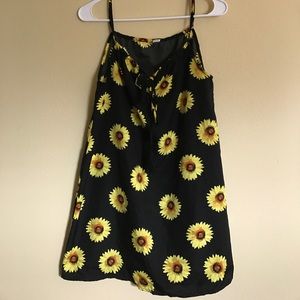 Simple Sunflower Mini Dress