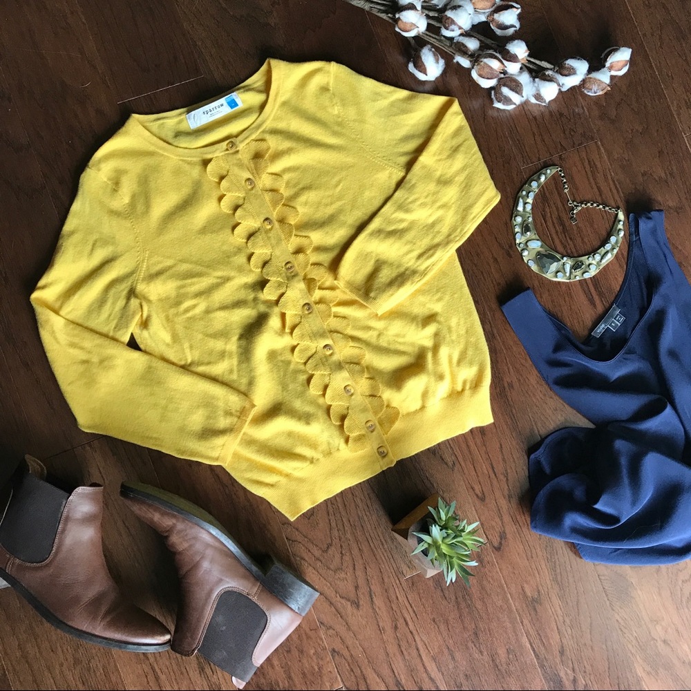 Sparrow Shoreline Scallop Cardigan