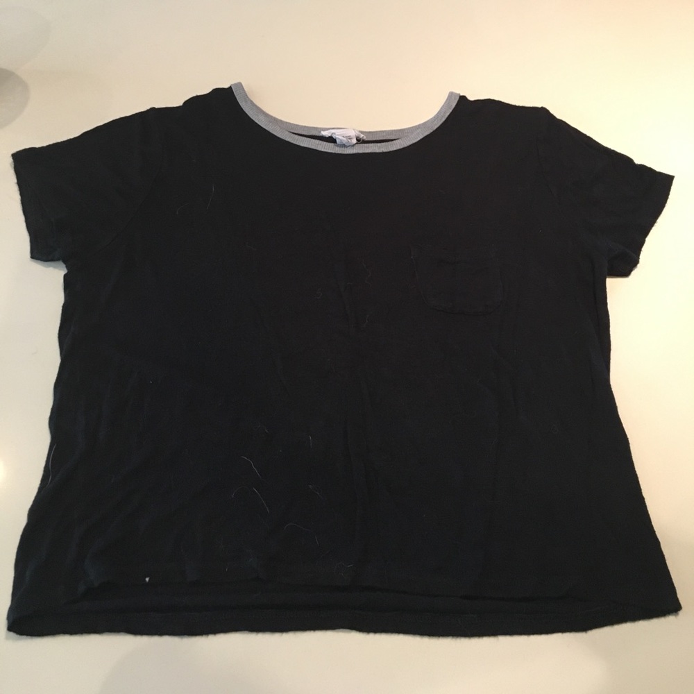 Soft, black, stretchy fabric