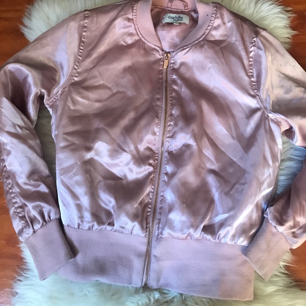 Pink bomber jacket