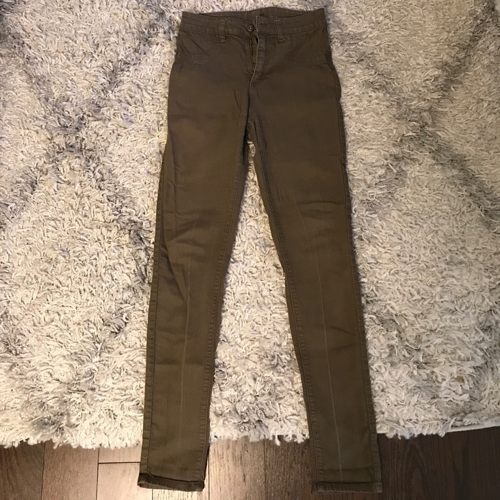 High waisted olive Carmar jeans