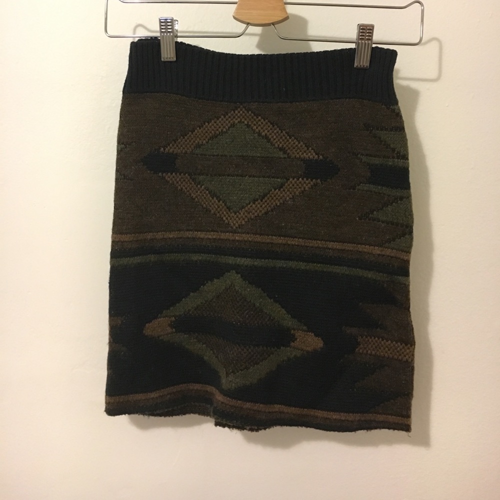 Knit skirt made from vintage sweater