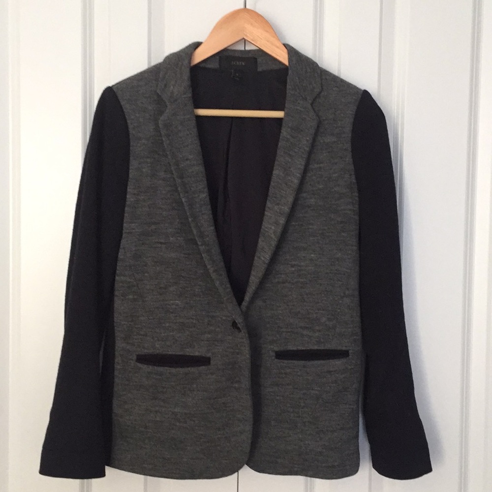 J. Crew Colorblock Wool Blazer