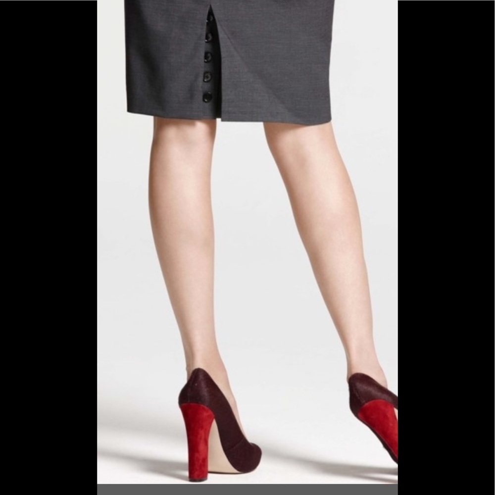 Ann Taylor Suit Skirt with Button Up Back Slit