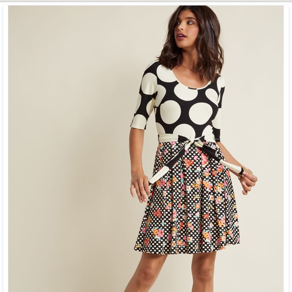 Polkadot modcloth dress