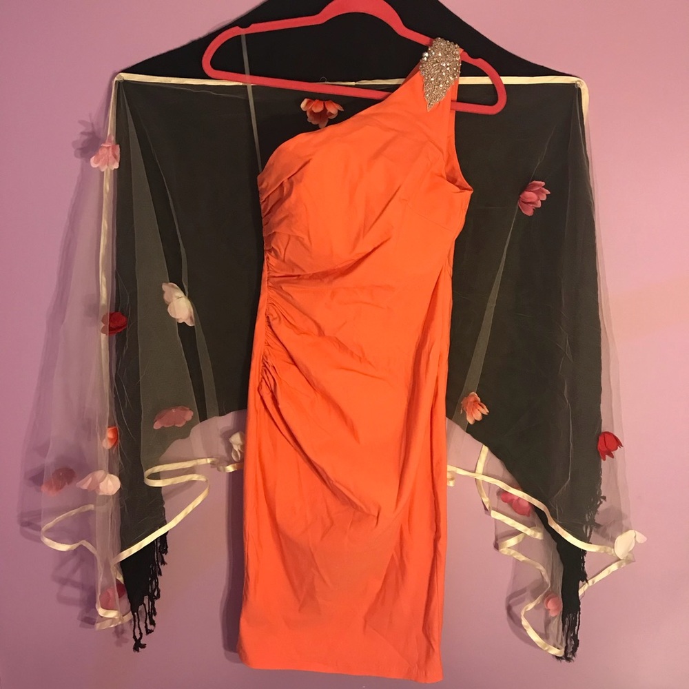 Pinup Couture Dress. GORGEOUS Coral color.