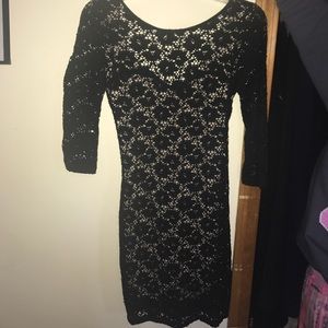 Black lace dress