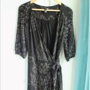Black wrap dress