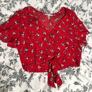 Floral crop top