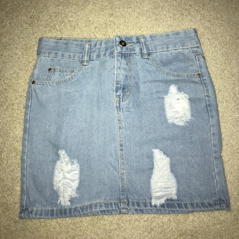 Never been worn jean skirt!!!!!