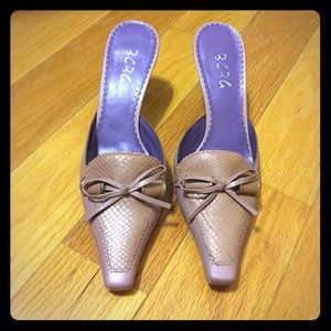 BCBG High Heel Dress Mules