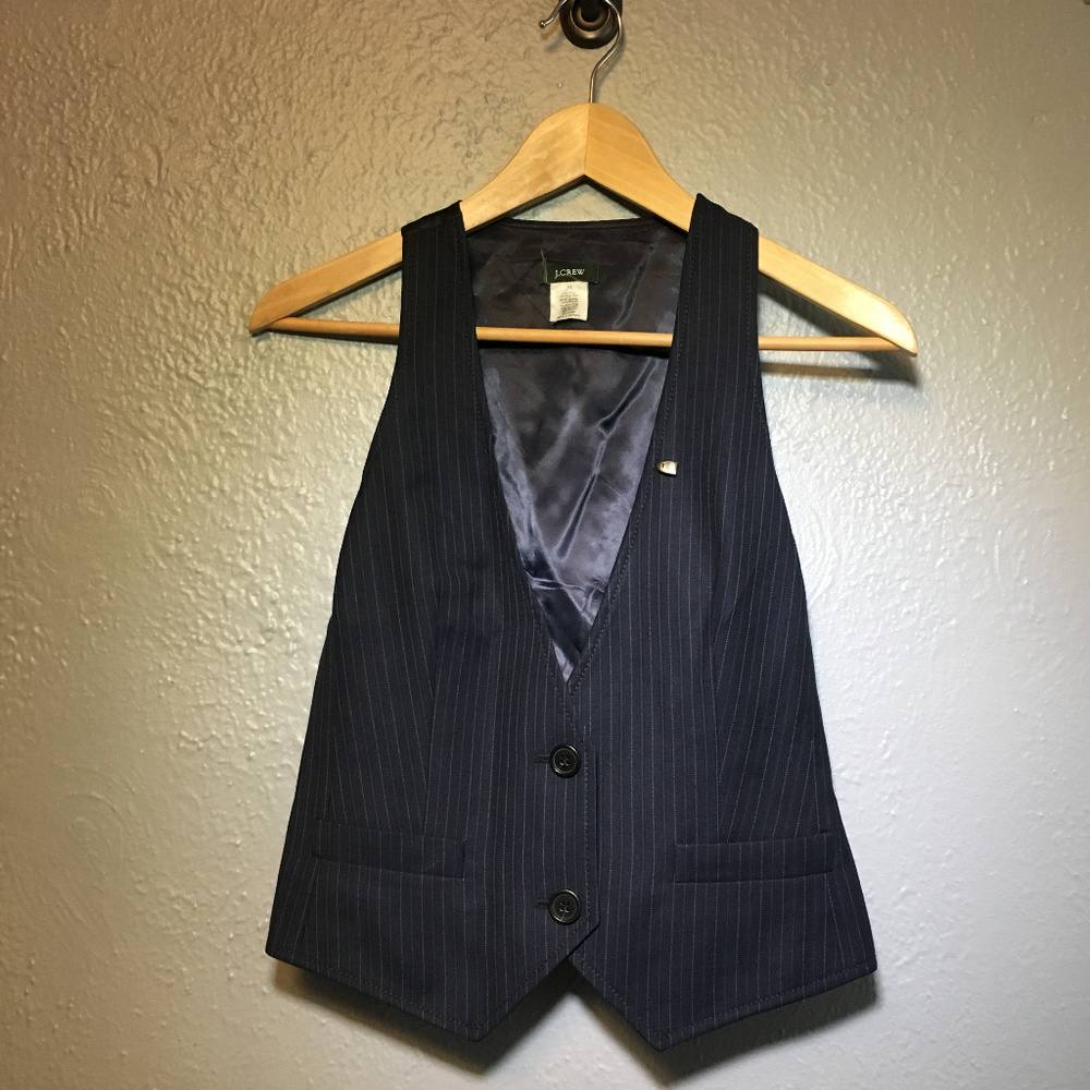 J.Crew Pinstripe Suiting Vest