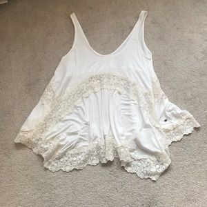 American Eagle Soft and Sexy Handkerchief Hem Tank