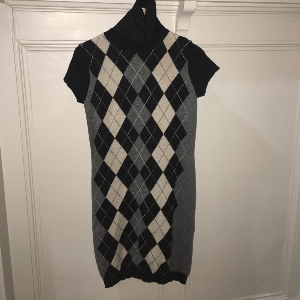 Wool argyle sweater dress from Benetton