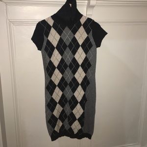 Wool argyle sweater dress from Benetton