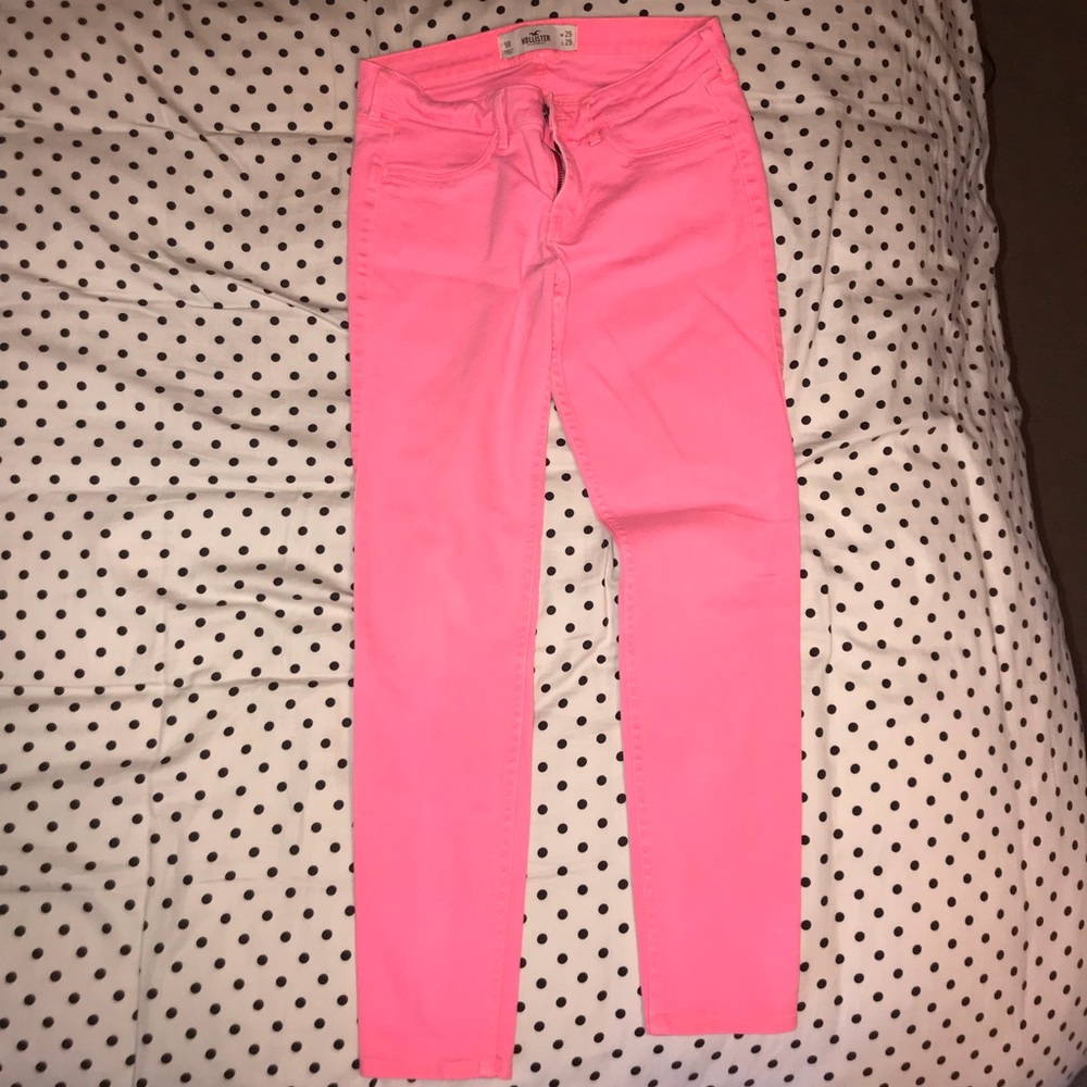 Hot pink skinny jeans - Hollister