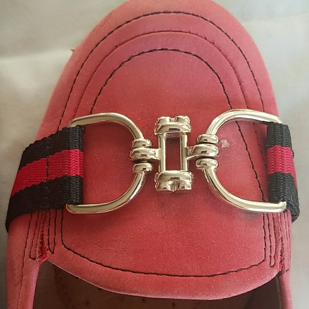 Red suede flats - Picture 4 of 4