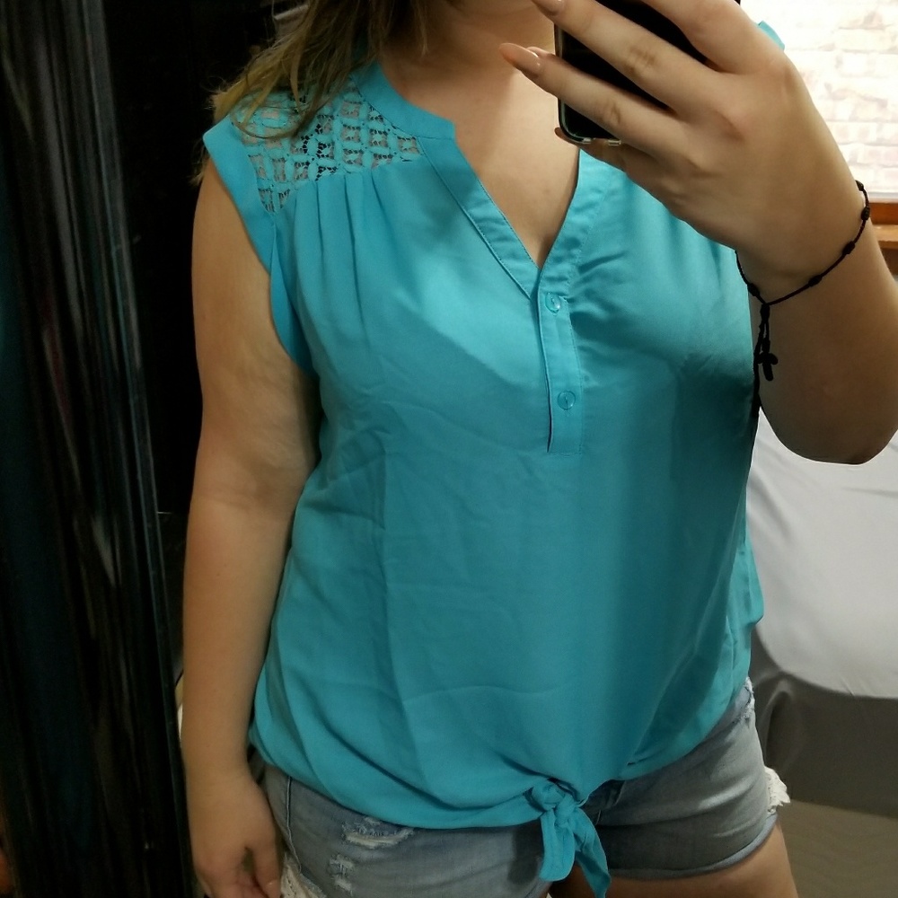 Blue Zac & Racheal summer top 2X