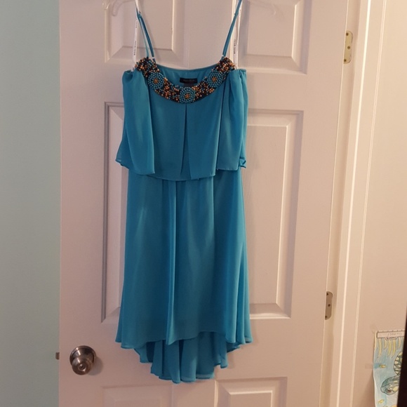 PRICE DROP ⬇️Bisou Bisou teal dress 4 - Picture 1 of 8