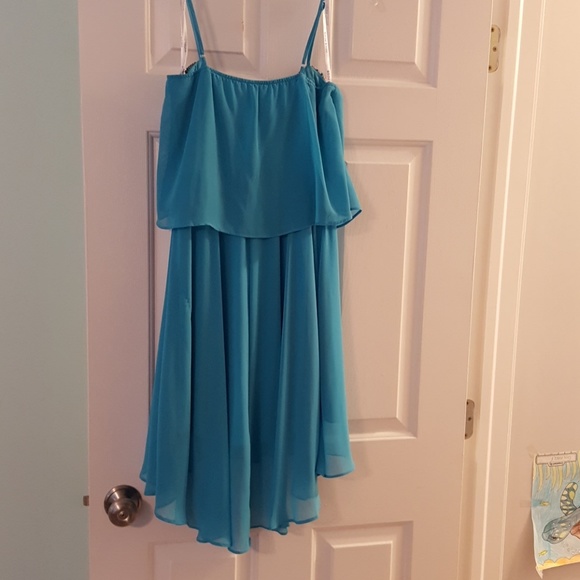 PRICE DROP ⬇️Bisou Bisou teal dress 4 - Picture 6 of 8