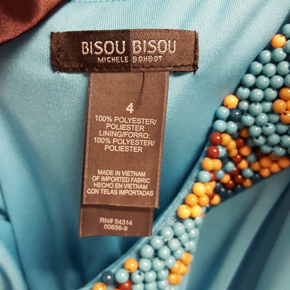 PRICE DROP ⬇️Bisou Bisou teal dress 4 - Picture 8 of 8