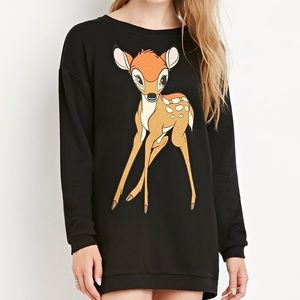 Forever 21 Oversized Bambi Sweatshirt