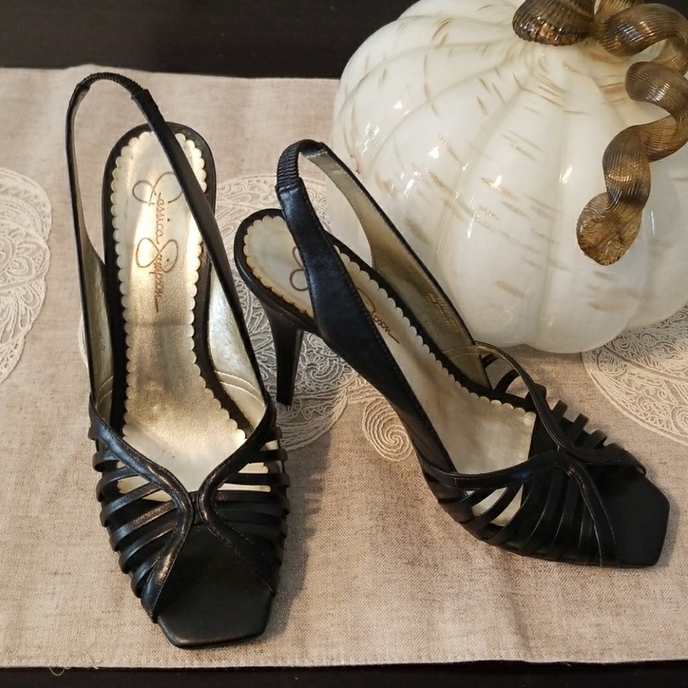 Jessica Simpson Black Heels Size 8