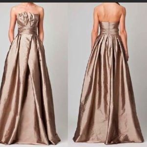 Monique Lhuillier cappuccino size 6 dress