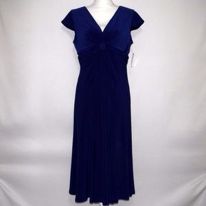 NWT Jones Wear Blue Midi Dress Size 10