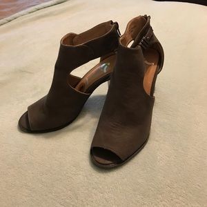 Taupe booties