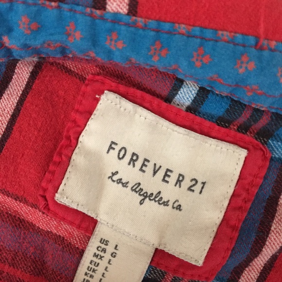 Red White and Blue flannel - Picture 2 of 2